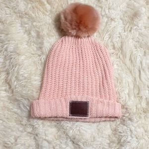 Love Your Melon Light Pink Pom Pom Hat